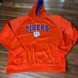 Clemson Tigers Hoodie‎ NCAA Colosseum Mens XL Orange Sweatshirt